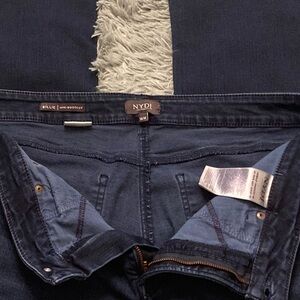 NYDJ Billie Women's Dark Blue Mini Boot Cut Jeans, size 16W